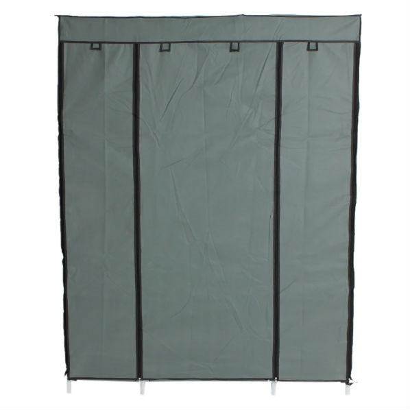 Grey 52-inch Portable Closet Wardrobe Shelving Unit - Deals Kiosk