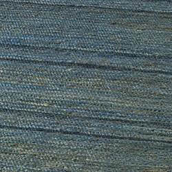 Hand-knotted All-Natural Oceans Blue Hemp Rug (5' x 8') - Deals Kiosk