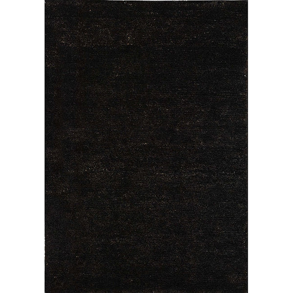 Hand-knotted Vegetable Dye Solo Liquorice Hemp Rug (5' x 8')