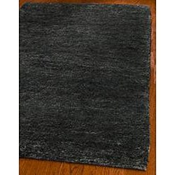 Hand-knotted Vegetable Dye Solo Liquorice Hemp Rug (5' x 8') - Deals Kiosk