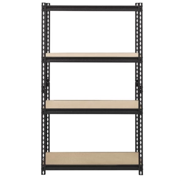 Heavy Duty 4-Shelf Black Storage Rack Shelving Unit - Deals Kiosk