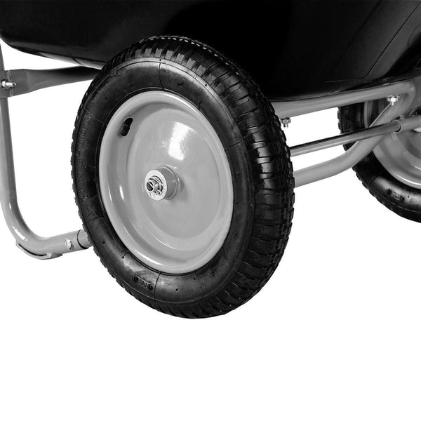Heavy Duty Black Rust Proof Wheelbarrow - Deals Kiosk