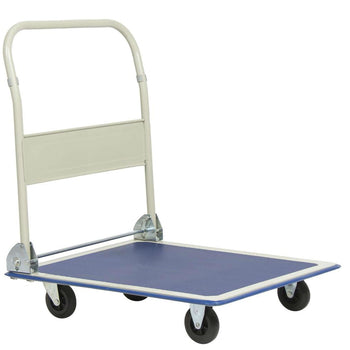 Heavy Duty Folding 4 Wheeled Blue Cart Dolly