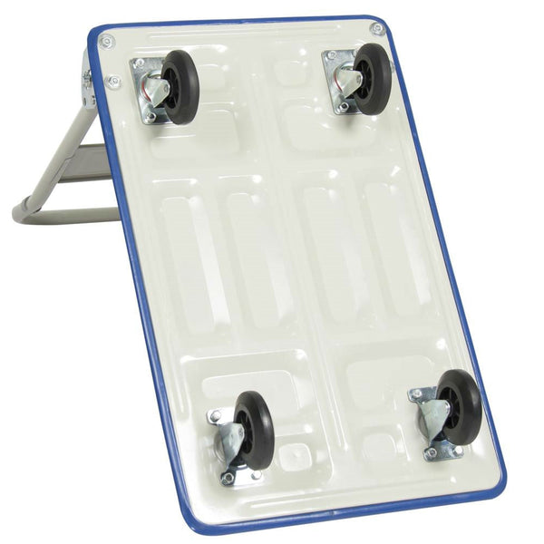 Heavy Duty Folding 4 Wheeled Blue Cart Dolly - Deals Kiosk