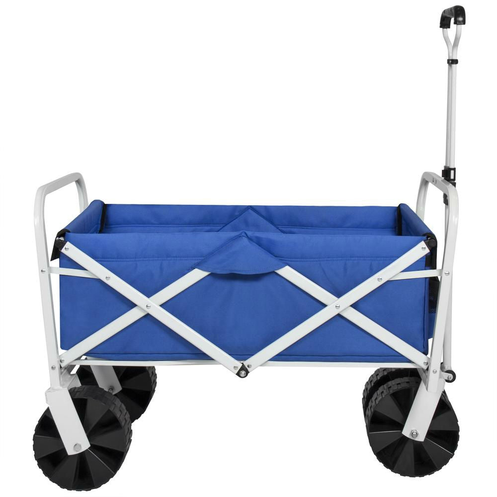 Folding Sturdy Utility Wagon Garden Beach Cart - Deals Kiosk