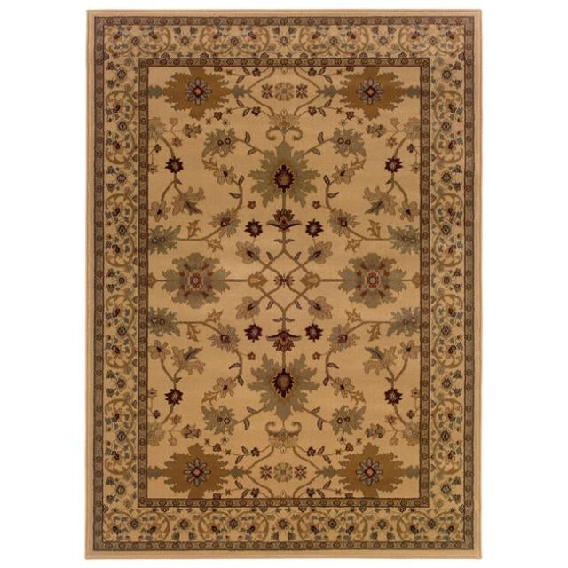Indoor Beige Oriental Area Rug (8'2 x 10')