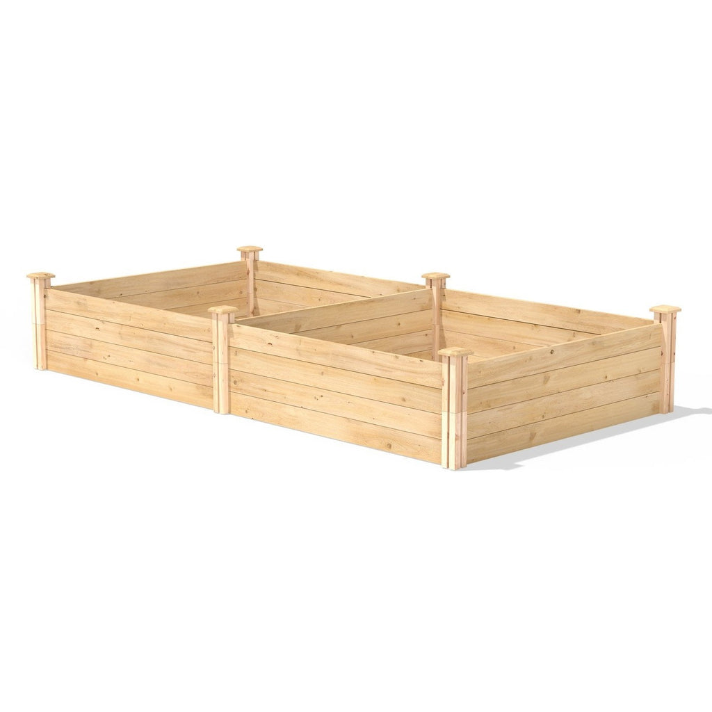 4 ft x 8 ft Cedar Wood Raised Garden Bed - Made in USA - Deals Kiosk