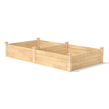 4 ft x 8 ft Cedar Wood Raised Garden Bed - Made in USA - Deals Kiosk