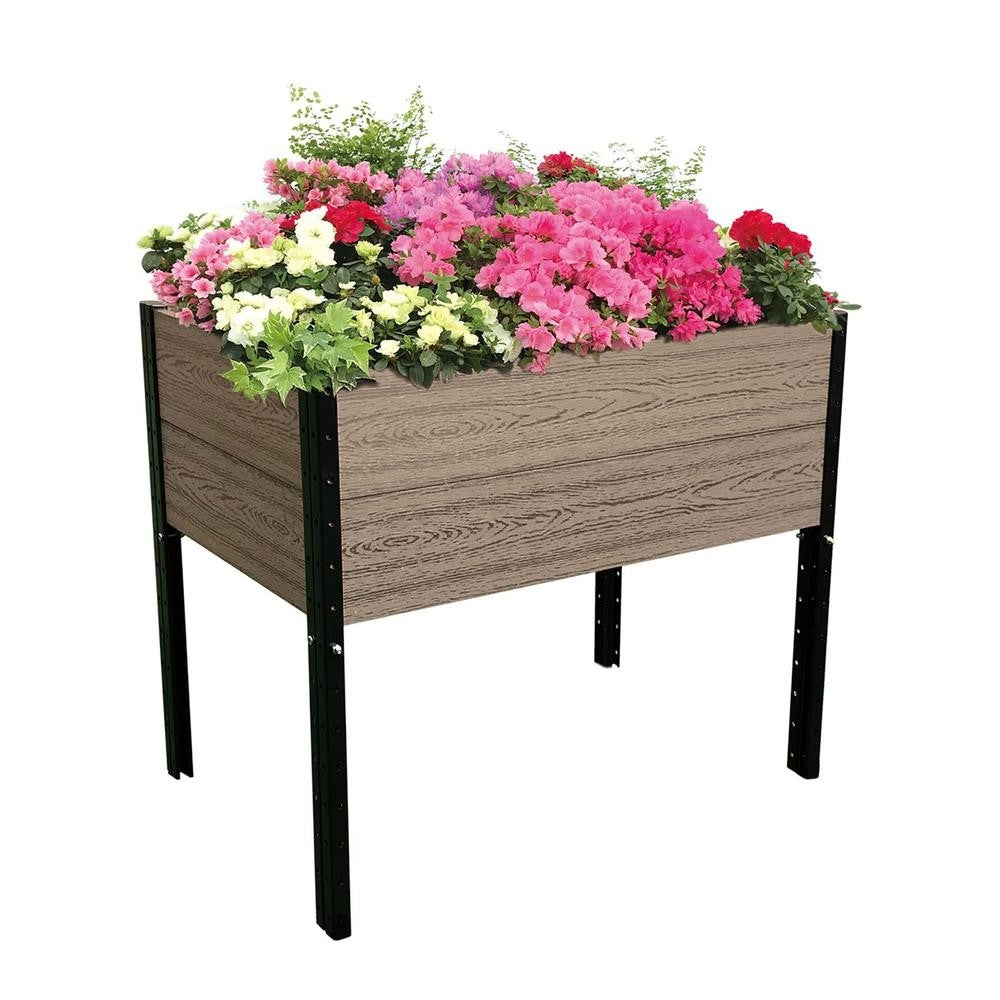 Farmhouse 38in x 26in x 33 in Elevated Planter Raised Garden Bed - Deals Kiosk