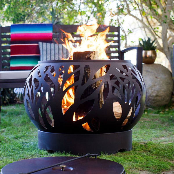 5 Piece Espresso Gas Burning Fire Pit Patio Set - Deals Kiosk