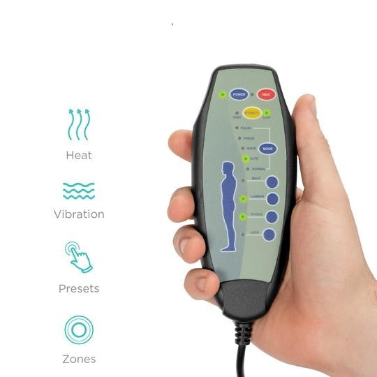 Black Swivel Heat & Massage Recliner Chair 5 Modes Remote Control - Deals Kiosk