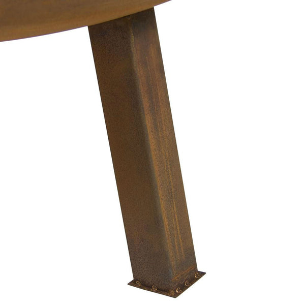 29 Inch Tan Cast Iron Fire Pit Bowl with Cover - Deals Kiosk