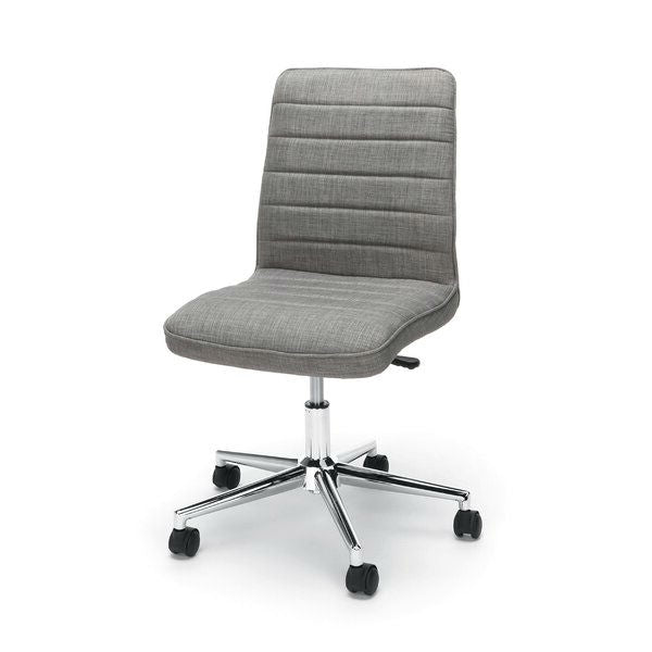 Gray Upholstered Lumbar Support Heavy Duty Conference Chair