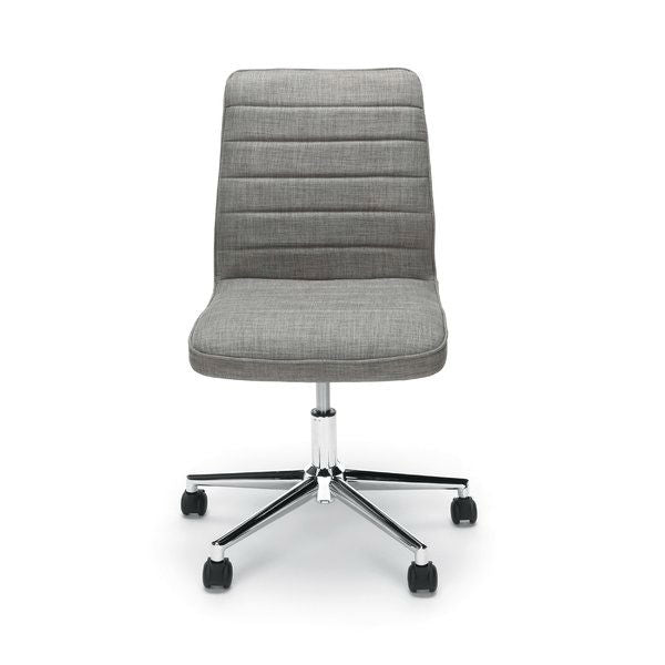 Gray Upholstered Lumbar Support Heavy Duty Conference Chair - Deals Kiosk