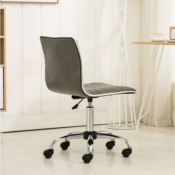 Heavy Duty Gray Channel-Tufted Conference Chair - Deals Kiosk