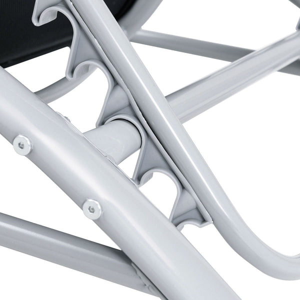 3 Piece Complete Black Outdoor Patio Pool Lounger Set - Deals Kiosk