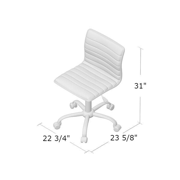 Heavy Duty White Channel-Tufted Conference Chair - Deals Kiosk