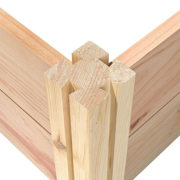 4 ft x 4 ft Cedar Wood Raised Garden Bed with Trellis - Made in USA - Deals Kiosk