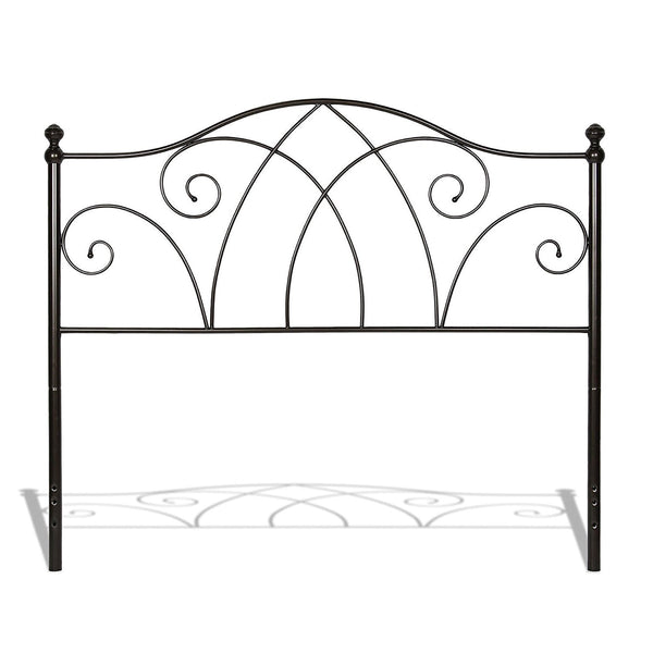 King size Complete Elegant Metal Bed Frame with Spiral Pattern Headboard and Footboard - Deals Kiosk