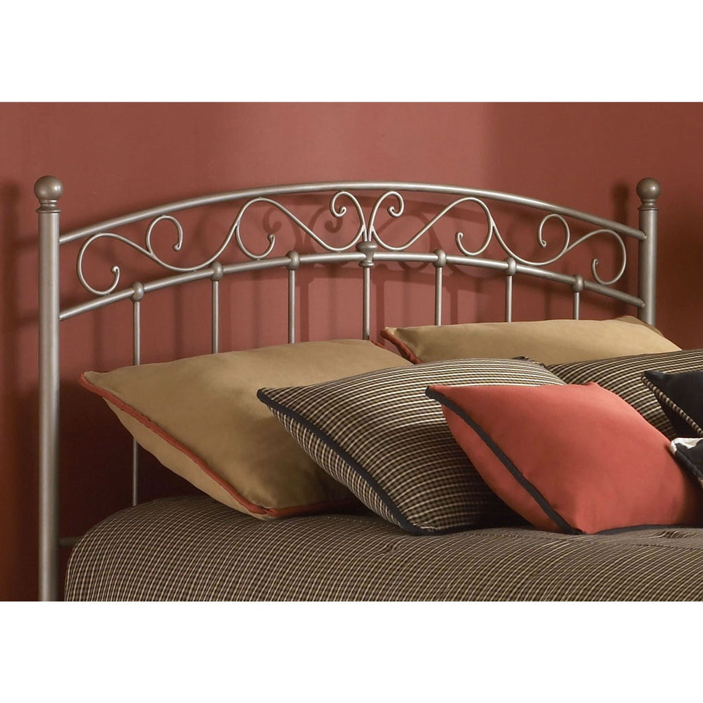 King size Arched Metal Headboard with Cylindrical Posts - Deals Kiosk