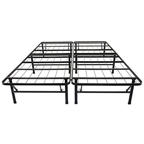 King size Black Metal Platform Bed Frame - Deals Kiosk