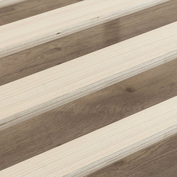 King size Modern 10-inch Low Profile Metal Platform Bed Frame with Wood Slats - Deals Kiosk