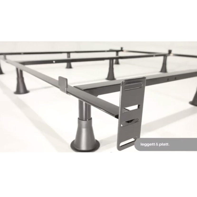 California King size 9-Leg Metal Bed Frame with Headboard Brackets - Deals Kiosk