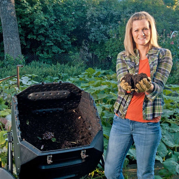 65-Gallon Compost Tumbler - Heavy Duty UV Protected - Deals Kiosk