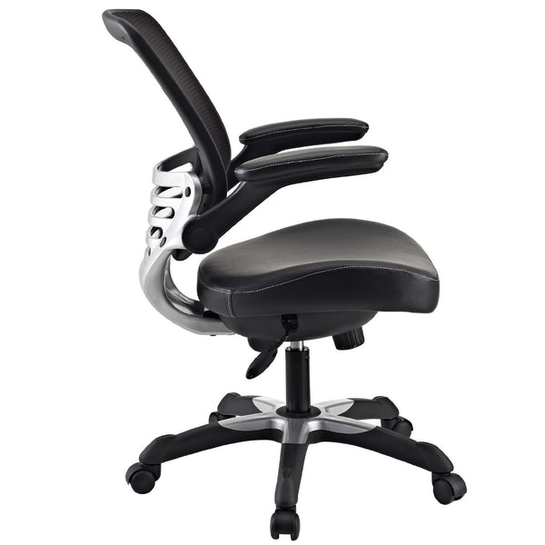 Modern Black Mesh Back Ergonomic Office Chair  with Flip-up Arms - Deals Kiosk