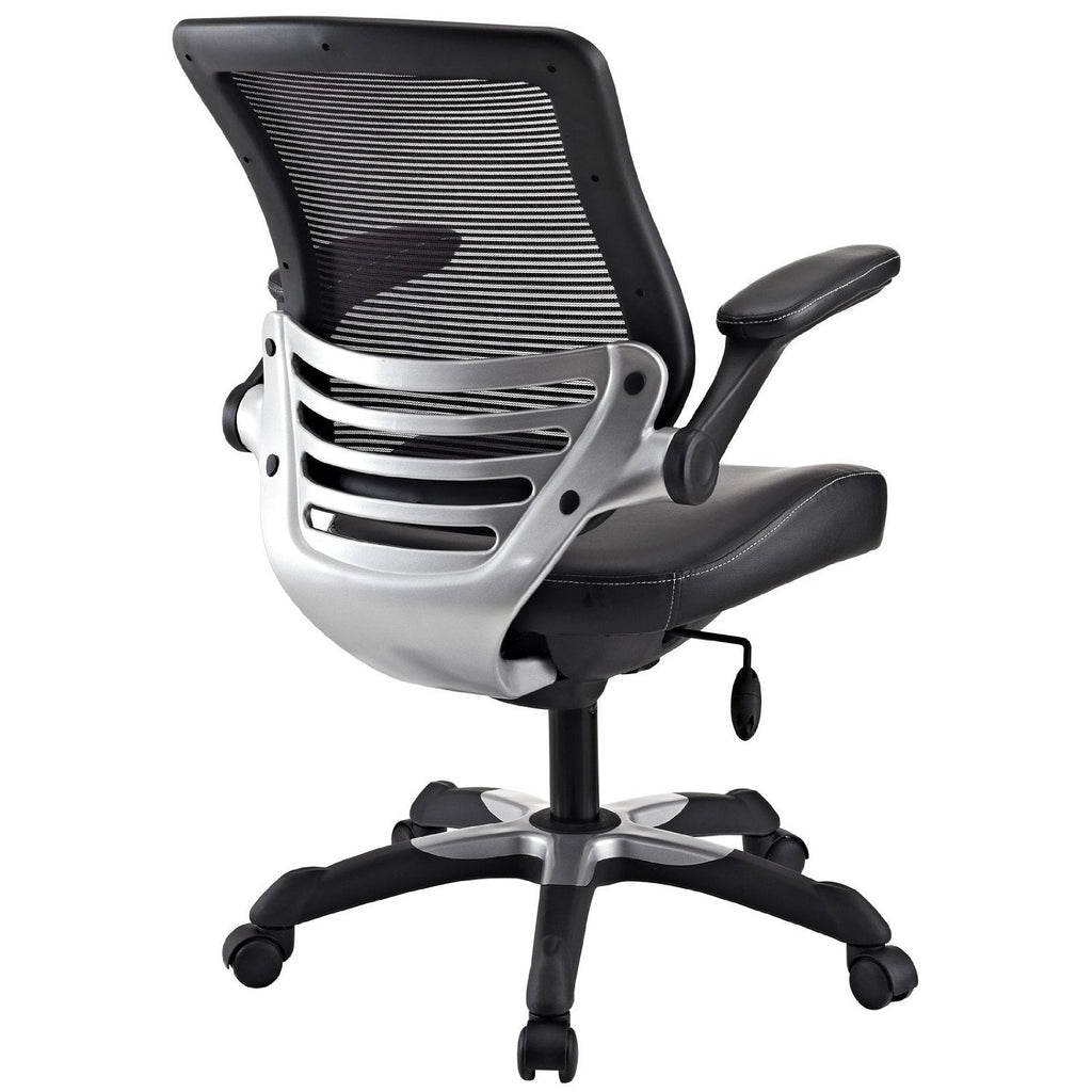 Modern Black Mesh Back Ergonomic Office Chair  with Flip-up Arms - Deals Kiosk