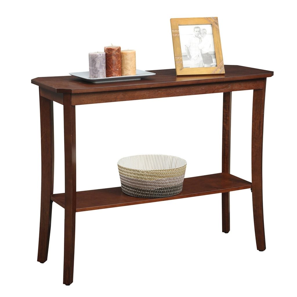 Mahogany 2 Tier Console Table - Deals Kiosk