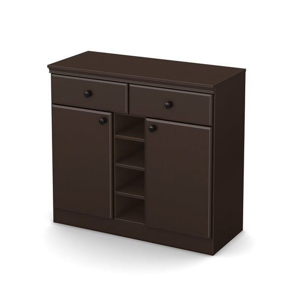 Console Table Sideboard with Storage Drawers in Chocolate - Deals Kiosk