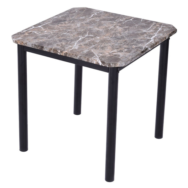 3-Piece Coffee Table and End Table Set with Faux Marble Top - Deals Kiosk