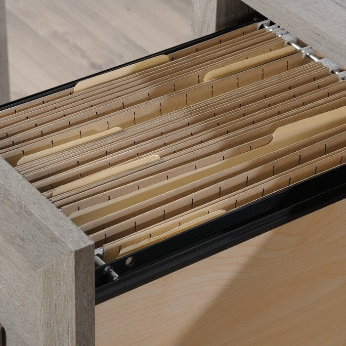 FarmHouse Light Oak 2 Drawer Storage Office Writing Desk - Made In USA - Deals Kiosk