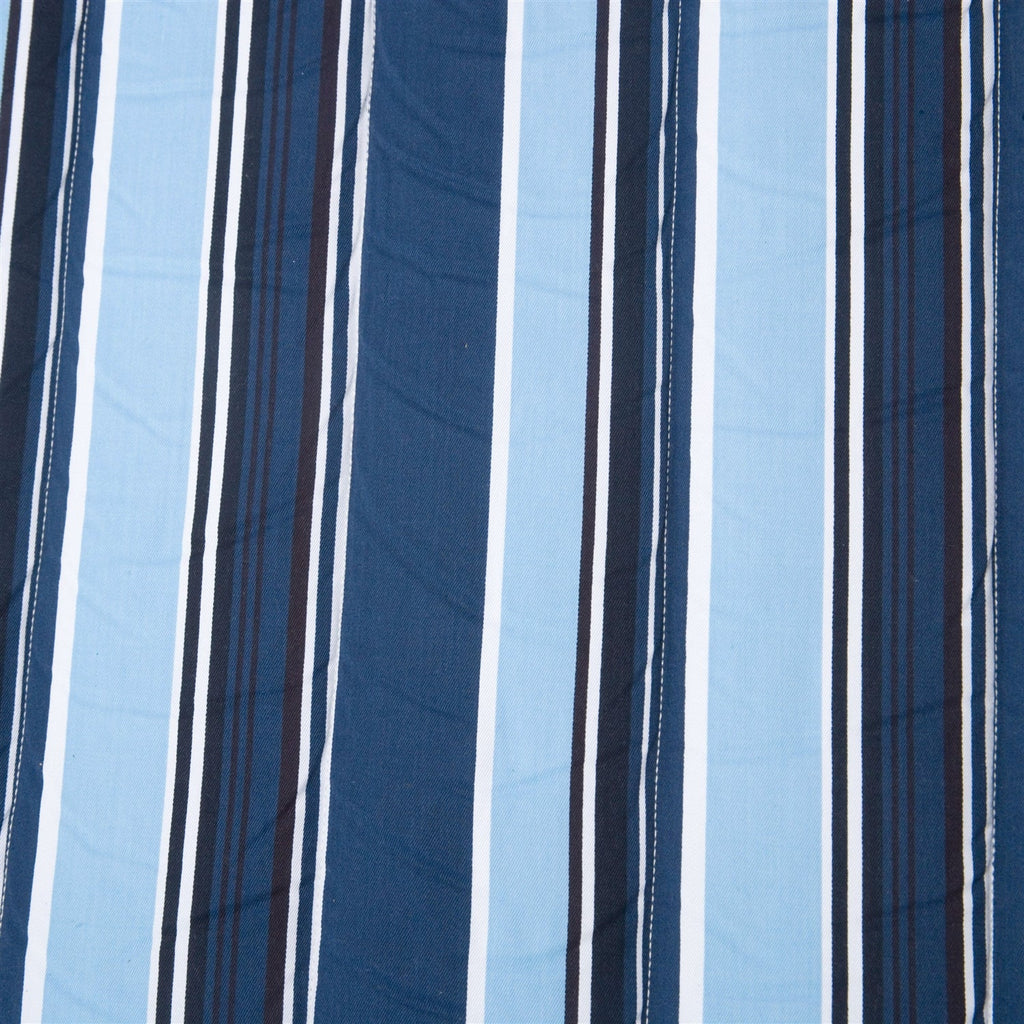 Blue Navy Stripe Quilted 13-Ft Hammock with Heavy Duty Bronze Metal Stand - Deals Kiosk