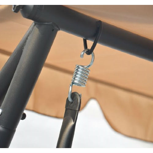 Outdoor Canopy Swing Patio Porch Shade Deck Bed in Sand - Deals Kiosk