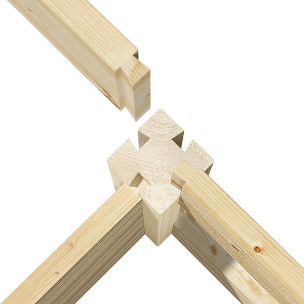 Pine Wood 2-Ft x 8-Ft Outdoor Raised Garden Bed Planter Frame - Made in USA - Deals Kiosk