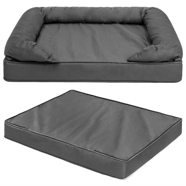 Comfy Memory Foam Dog Bed with Removable Grey Machine Washable Cover - Deals Kiosk