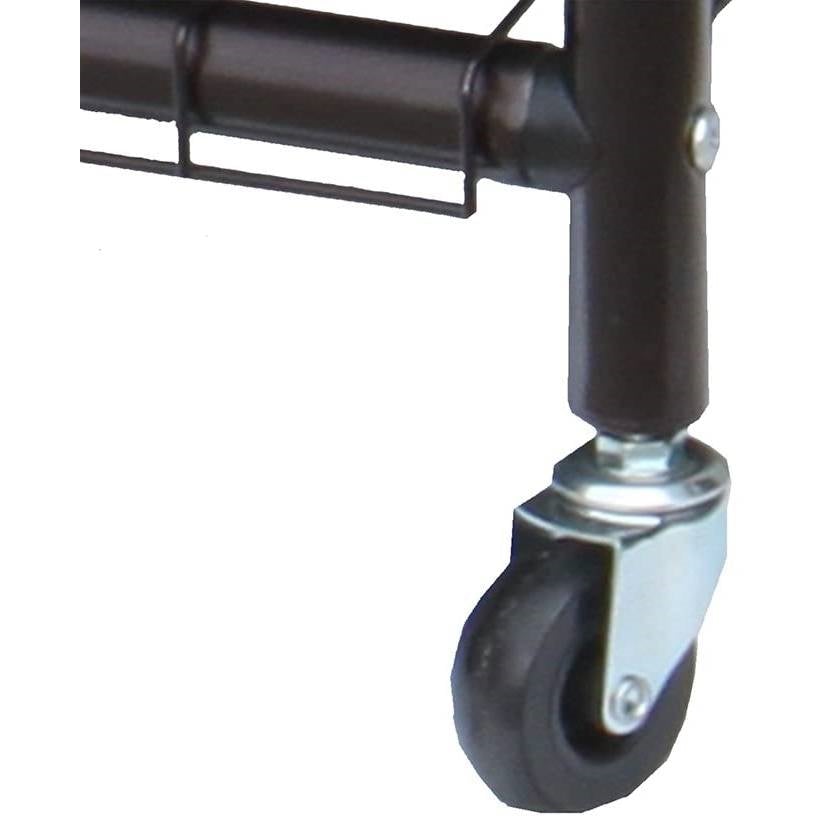 Bronze Black 3-Bag Laundry Sorter Hamper with Adjustable Clothes Hanging Bar - Deals Kiosk