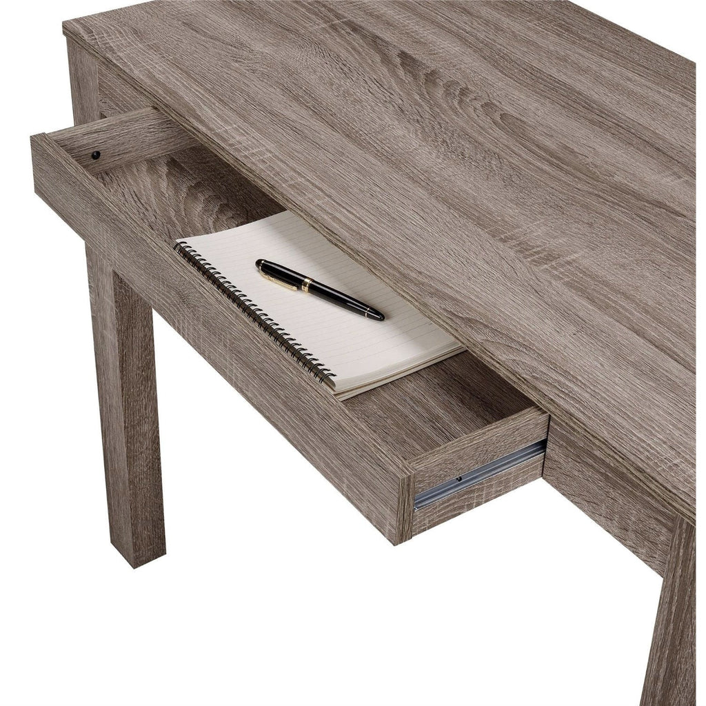 Modern Classic Home Office Laptop Desk in Medium Oak Finish - Deals Kiosk