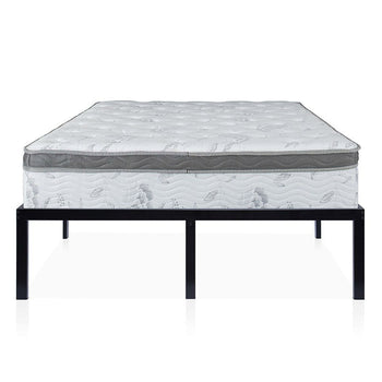 King size 16-inch High Heavy Duty Metal Platform Bed Frame - Deals Kiosk
