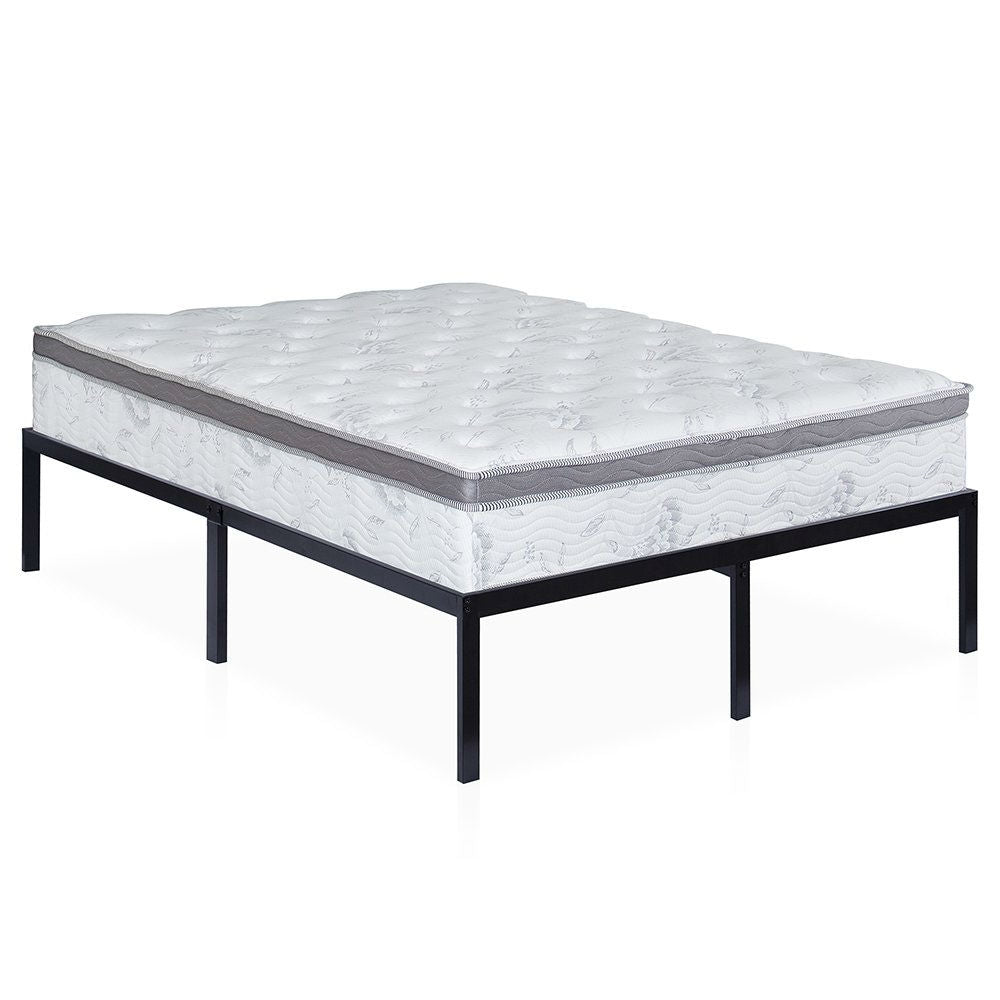 King size 16-inch High Heavy Duty Metal Platform Bed Frame - Deals Kiosk