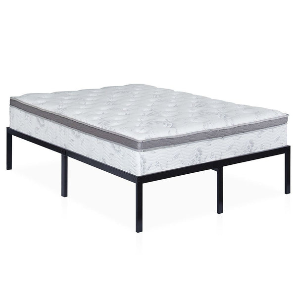 King size 16-inch High Heavy Duty Metal Platform Bed Frame - Deals Kiosk