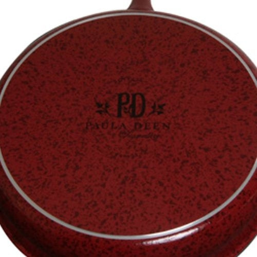 15-Piece Nonstick Porcelain Cookware Set in Red - Deals Kiosk