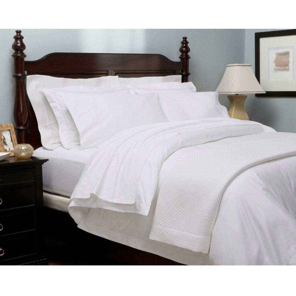 California King 400 TC Cotton Sheet Set in White - Deals Kiosk