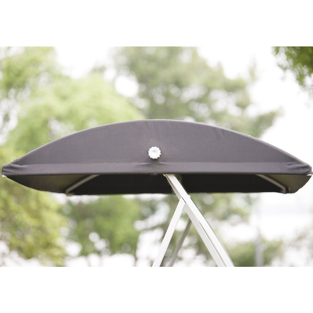 Durable Steel Frame 3-Seat Sling Canopy Swing in Grey for Outdoor Patio Porch - Deals Kiosk