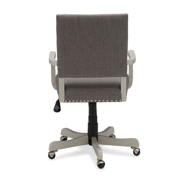 Charcoal Linen Upholstered Adjustable Height Tilt Task Office Chair - Deals Kiosk