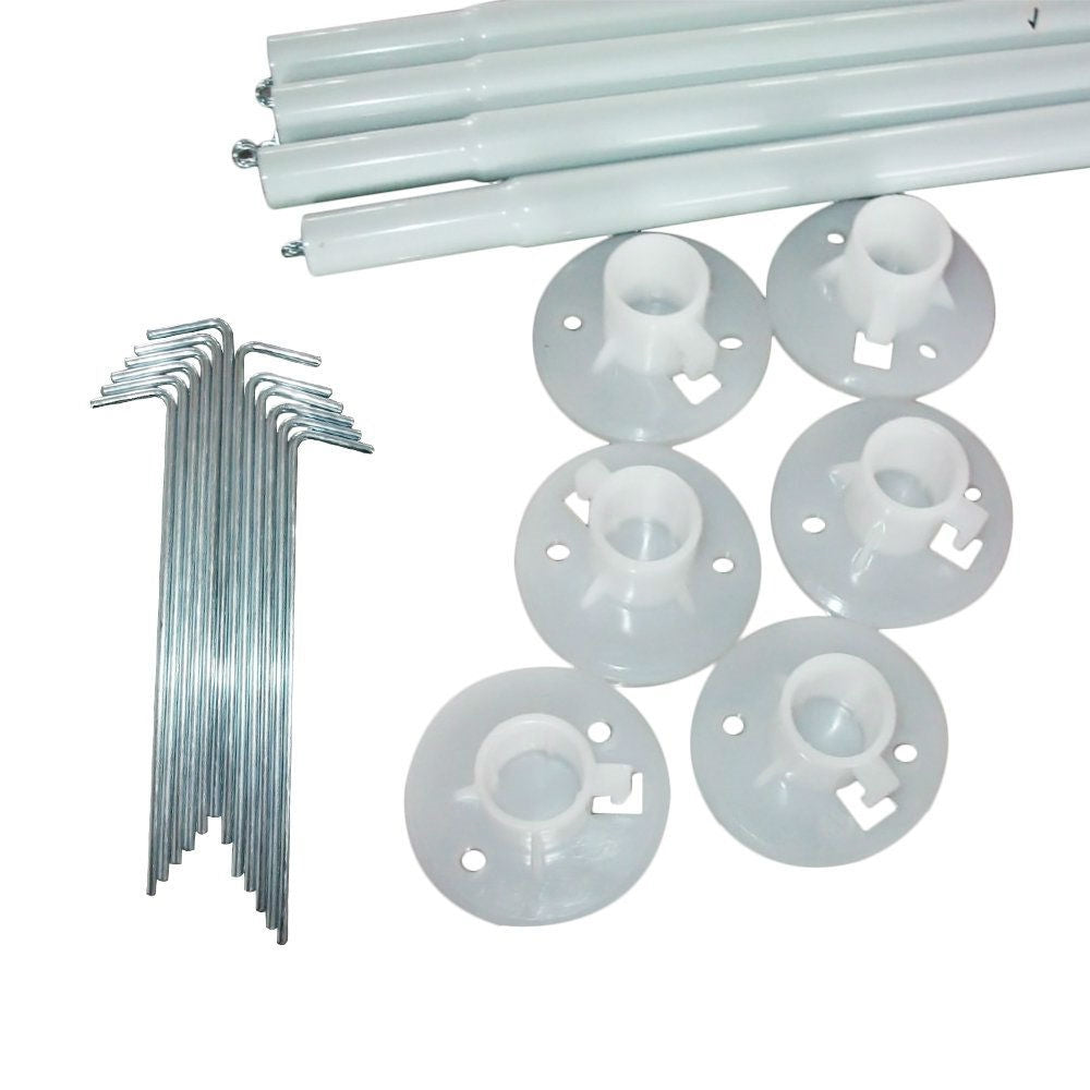 Greenhouse Kit 10 x 20 Ft with Heavy Duty Steel Frame and Green PE Cover - Deals Kiosk