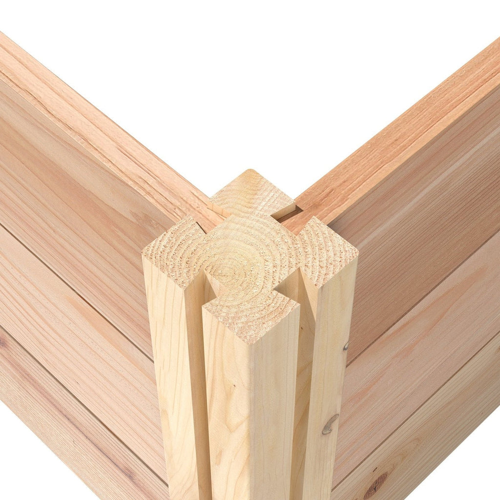 48 in x 16 Premium Cedar Wood Raised Garden Bed - Made in USA - Deals Kiosk