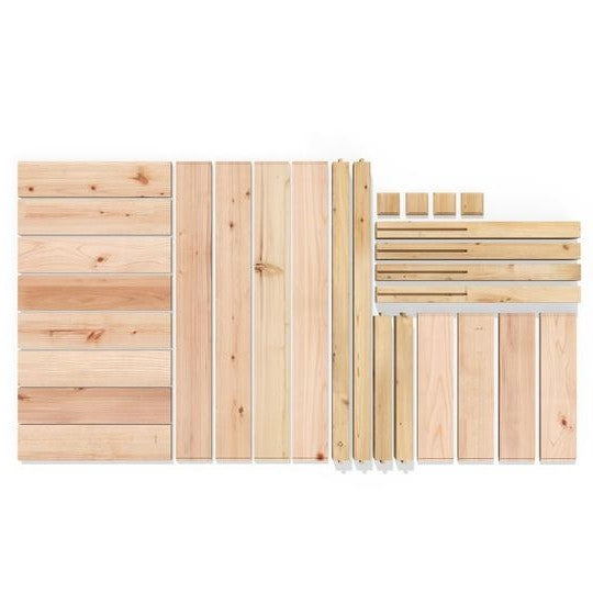 Farmhouse 2-ft x 4-ft Cedar Wood Raised Garden Bed Planter Box - Made in USA - Deals Kiosk